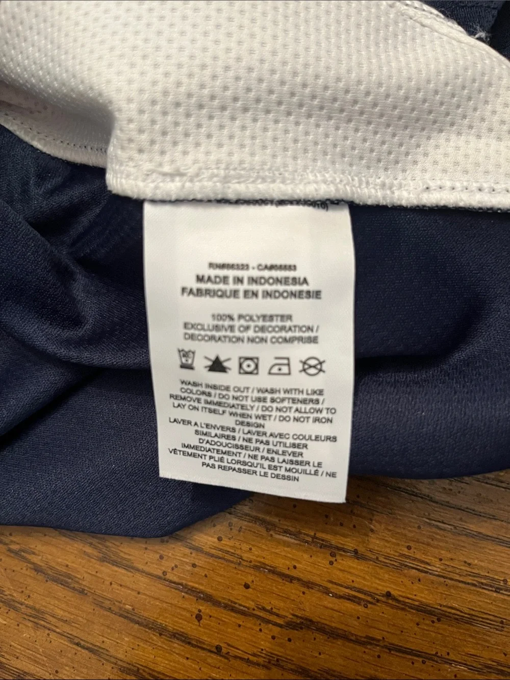 Nike Navy and White Virginia Basketball Jersey, size XL
